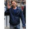 Brad Pitt Blue Cotton Jacket
