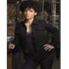 Jasika Nicole Fringe Astrid Black Cotton Jacket