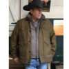 Kevin Costner Yellowstone Brown Cotton Jacket