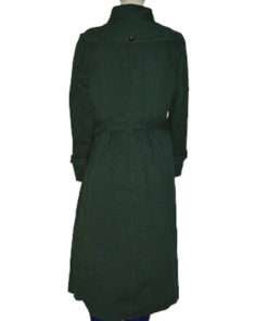 Rebecca Ferguson Green Trench Cotton Coat
