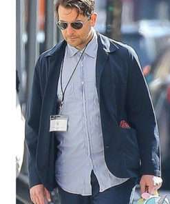 Bradley Cooper Blue Cotton Jacket