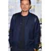 Orlando Bloom Comic Con Blue Cotton Jacket