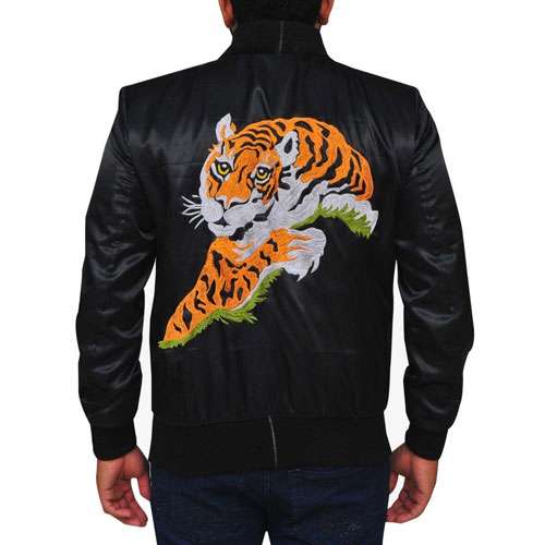 Rocky Tiger Jacket Replica Big Patch Balboa for Back vs Apollo Logo Embroidered 