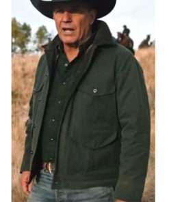 Yellowstone John Dutton Green Cotton Jacket