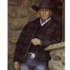 Yellowstone Plaid Kevin Costner Jacket