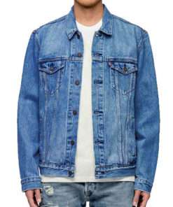 Dwayne Johnson Blue Blue Denim Jacket