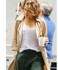 Jennifer Lopez Trench Cotton Trench Coat
