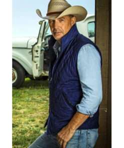 Yellowstone Kevin Costner John Dutton Blue Vest