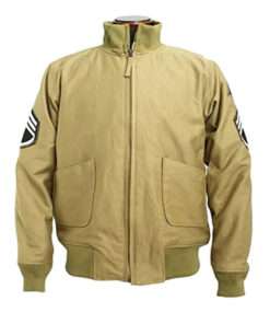 Fury WW2 Brad Pitt Cotton Bomber Jacket