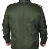 Green Cotton Slim fit Jacket