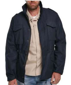 Jared Padalecki Walker Cordell Walker Blue Cotton Jacket