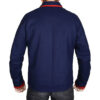 Jason Sudeikis Ted Lasso blue Track Wool Jacket