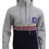 Ted lasso Phil Dunster Grey and Blue Track Hooded Jacket