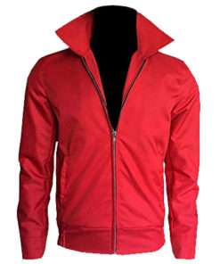 Rebel Without A Cause James Dean Red Bomber Cotton Jacket