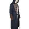 Blue Trench Cotton Coat