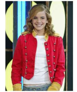 Military Emma Watson Red Cotton Jacket