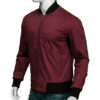 Grant Gustin The Flash Barry Allen Burgundy Jacket