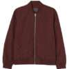 Maroon Cotton Bomber Jacket