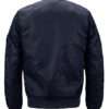 Navy Blue Cotton MA1 Flight Jacket
