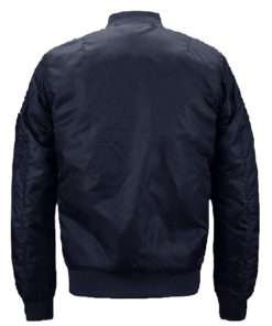 Navy Blue Cotton MA1 Flight Jacket