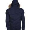 The Flash Captain Cold Blue Fur Collar Hooded Blue Cotton Coat