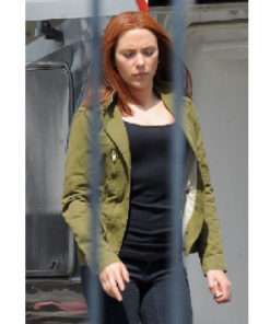 Black Widow Winter Soldier Green Cotton Jacket