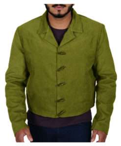 Django Unchained Jamie Foxx Green Cotton Jacket