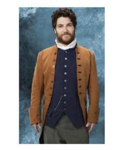 Making History Dan Military Brown Cotton Coat