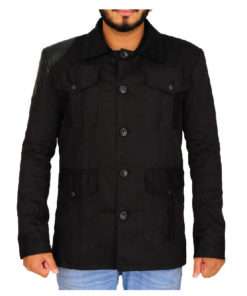 Martin Freeman Black Cotton Jacket