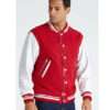 Red & White Rib Cotton Jacket - Image 2