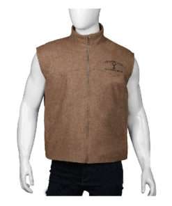 Yellowstone John Dutton Cole Hauser Kevin Costner Tan Brown Vest