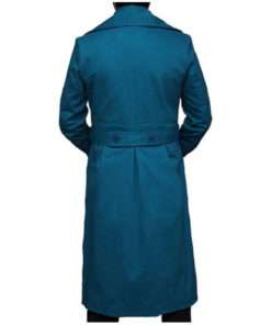 Eddie Redmayne Blue Cotton Coat