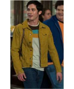 Hunters Logan Lerman Yellow Cotton Jacket