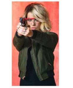 Kate Beckinsale Jolt Lindy Green Cotton Jacket