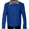 Love Simon Nick Robinson Blue Cotton Jacket