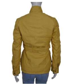 Megan Fox Yellow Cotton Jacket