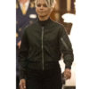 Our Man from Jersey Halle Berry Green Bomber Jacket