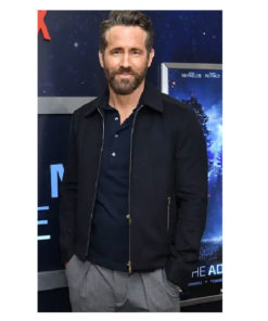 Ryan Reynolds The Adam Project Black Cotton Jacket