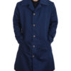The Gentlemen Ray Trench Blue Cotton Coat