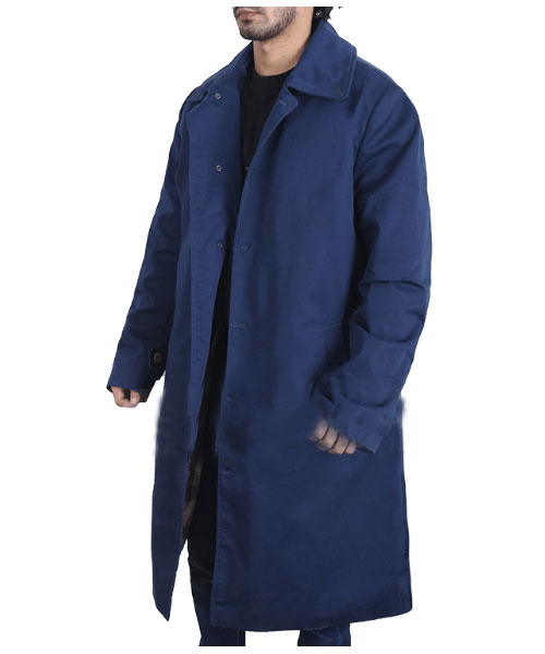 The Gentlemen Ray Trench Blue Cotton Coat