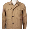 Vintage Beige Cotton Jacket