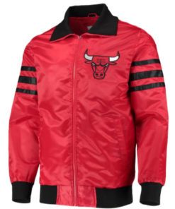 Chicago Bulls Red Bomber Cotton Jacket