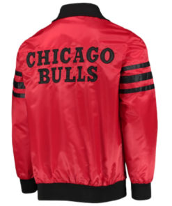 Alternative view of Chicago Bulls Red Bomber Cotton Jacket