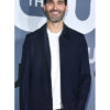 tyler hoechlin riverdale navy blue cotton jacket