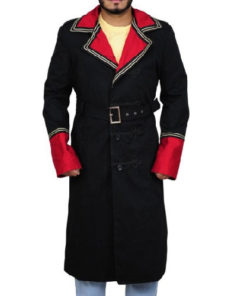 40k Commissar Warhammer Trench Black Cotton Coat