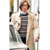Adam Driver House of Gucci Trench Beige Cotton Coat
