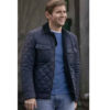 As Luck Would Have It Allen Leech Black Quilted Jacket