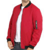Bomber Maroon Cotton Jacket