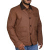 Brown Cotton Chris Hemsworth Jacket
