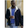 Single Drunk Female Garrick Bernard Sherpa Blue Cotton Jacket